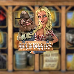 В автомат Gold Diggers можно играть бесплатно без регистрации без смс онлайн без скачивания в режиме демо