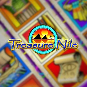 В азартный игровой аппарат Treasure Nile можно сыграть без скачивания бесплатно онлайн без смс без регистрации в демо