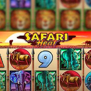 В эмулятор игрового автомата Safari Heat можно сыграть без смс онлайн без регистрации без скачивания бесплатно в демо версии